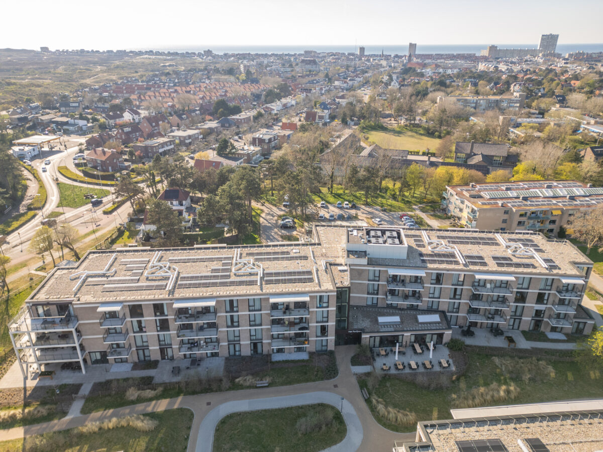 Foto bovenaanzicht Huis in de Duinen gebouw