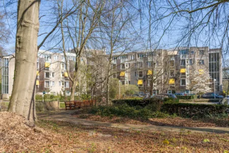 Foto gebouw de Rijp vanaf buiten in de natuur