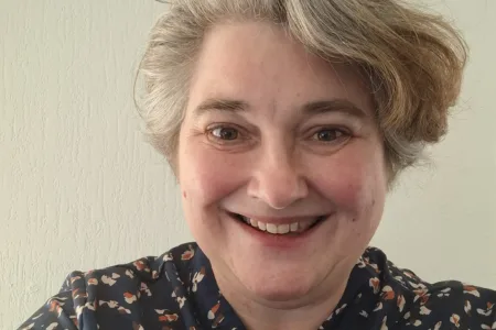 Foto lachende vrouw